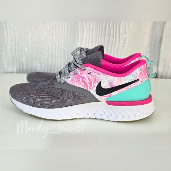 Nike Shoes - Nike Odyssey React Flyknit 2 Floral Print Women’s Sneakers Size 8